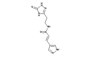 3-(1H-pyrazol-4-yl)-N-[2-(5-thioxo-1,4-dihydro-1,2,4-triazol-3-yl)ethyl]acrylamide