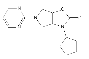3-cyclopentyl-5-(2-pyrimidyl)-3a,4,6,6a-tetrahydropyrrolo[3,4-d]oxazol-2-one