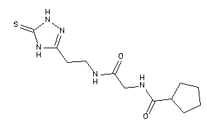 N-[2-keto-2-[2-(5-thioxo-1,4-dihydro-1,2,4-triazol-3-yl)ethylamino]ethyl]cyclopentanecarboxamide