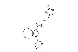 1-phenyl-N-[2-(5-thioxo-1,4-dihydro-1,2,4-triazol-3-yl)ethyl]-5,6,7,8-tetrahydro-4H-cyclohepta[c]pyrazole-3-carboxamide