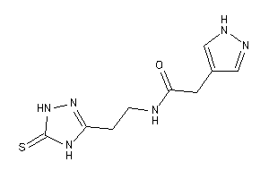 2-(1H-pyrazol-4-yl)-N-[2-(5-thioxo-1,4-dihydro-1,2,4-triazol-3-yl)ethyl]acetamide