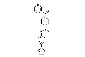 1-nicotinoyl-N-(4-pyrazol-1-ylphenyl)isonipecotamide