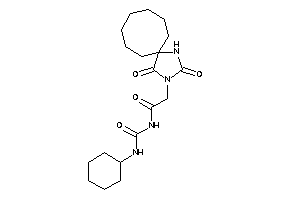 N-(cyclohexylcarbamoyl)-2-(2,4-diketo-1,3-diazaspiro[4.7]dodecan-3-yl)acetamide