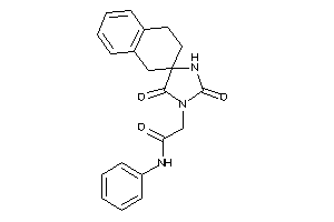2-(2,5-diketospiro[imidazolidine-4,2'-tetralin]-1-yl)-N-phenyl-acetamide