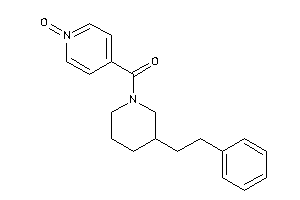 (1-keto-4-pyridyl)-(3-phenethylpiperidino)methanone