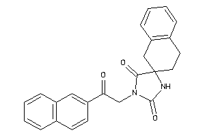 3-[2-keto-2-(2-naphthyl)ethyl]spiro[imidazolidine-5,2'-tetralin]-2,4-quinone