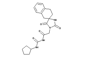 N-(cyclopentylcarbamoyl)-2-(2,5-diketospiro[imidazolidine-4,2'-tetralin]-1-yl)acetamide