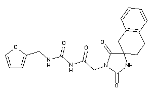 2-(2,5-diketospiro[imidazolidine-4,2'-tetralin]-1-yl)-N-(2-furfurylcarbamoyl)acetamide