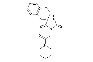 3-(2-keto-2-piperidino-ethyl)spiro[imidazolidine-5,2'-tetralin]-2,4-quinone