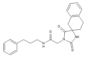 2-(2,5-diketospiro[imidazolidine-4,2'-tetralin]-1-yl)-N-(3-phenylpropyl)acetamide
