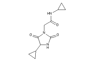 N-cyclopropyl-2-(4-cyclopropyl-2,5-diketo-imidazolidin-1-yl)acetamide