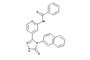 N-[4-[5-keto-4-(2-naphthyl)-1H-1,2,4-triazol-3-yl]-2-pyridyl]benzamide