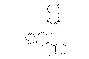 Image of 1H-benzimidazol-2-ylmethyl-(1H-imidazol-5-ylmethyl)-(5,6,7,8-tetrahydroquinolin-8-yl)amine