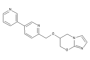 6-[[5-(3-pyridyl)-2-pyridyl]methoxy]-6,7-dihydro-5H-imidazo[2,1-b][1,3]oxazine
