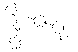 Image of 4-[(3,5-diphenylpyrazol-1-yl)methyl]-N-(1H-tetrazol-5-yl)benzamide