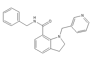 N-benzyl-1-(3-pyridylmethyl)indoline-7-carboxamide