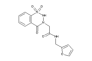 N-(2-furfuryl)-2-(1,1,4-triketo-2H-benzo[e]thiadiazin-3-yl)acetamide