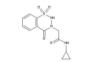 N-cyclopropyl-2-(1,1,4-triketo-2H-benzo[e]thiadiazin-3-yl)acetamide