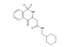 Image of N-(cyclohexylmethyl)-2-(1,1,4-triketo-2H-benzo[e]thiadiazin-3-yl)acetamide