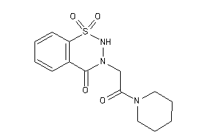 Image of 1,1-diketo-3-(2-keto-2-piperidino-ethyl)-2H-benzo[e]thiadiazin-4-one