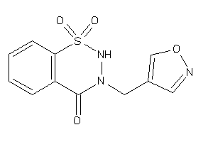 3-(isoxazol-4-ylmethyl)-1,1-diketo-2H-benzo[e]thiadiazin-4-one