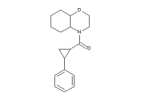 2,3,4a,5,6,7,8,8a-octahydrobenzo[b][1,4]oxazin-4-yl-(2-phenylcyclopropyl)methanone