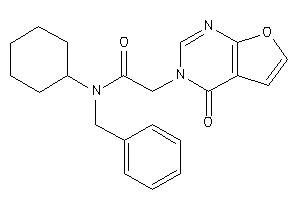 N-benzyl-N-cyclohexyl-2-(4-ketofuro[2,3-d]pyrimidin-3-yl)acetamide