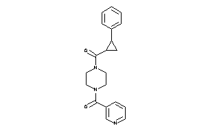 (4-nicotinoylpiperazino)-(2-phenylcyclopropyl)methanone
