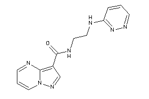 N-[2-(pyridazin-3-ylamino)ethyl]pyrazolo[1,5-a]pyrimidine-3-carboxamide