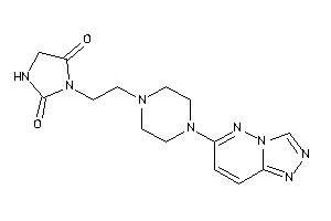 3-[2-[4-([1,2,4]triazolo[3,4-f]pyridazin-6-yl)piperazino]ethyl]hydantoin