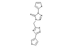 1-[[3-(3-furyl)-1,2,4-oxadiazol-5-yl]methyl]-4-(2-thienyl)tetrazol-5-one