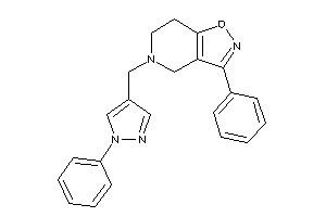 3-phenyl-5-[(1-phenylpyrazol-4-yl)methyl]-6,7-dihydro-4H-isoxazolo[4,5-c]pyridine