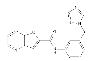 N-[3-(1,2,4-triazol-1-ylmethyl)phenyl]furo[3,2-b]pyridine-2-carboxamide