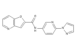 N-(6-pyrazol-1-yl-3-pyridyl)furo[3,2-b]pyridine-2-carboxamide