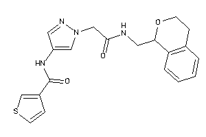Image of N-[1-[2-(isochroman-1-ylmethylamino)-2-keto-ethyl]pyrazol-4-yl]thiophene-3-carboxamide
