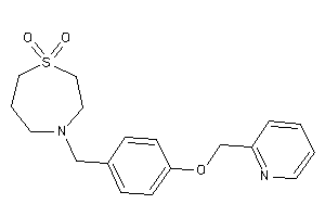 Image of 4-[4-(2-pyridylmethoxy)benzyl]-1,4-thiazepane 1,1-dioxide
