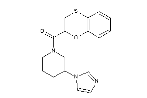 Image of 2,3-dihydro-1,4-benzoxathiin-2-yl-(3-imidazol-1-ylpiperidino)methanone