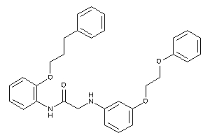 2-[3-(2-phenoxyethoxy)anilino]-N-[2-(3-phenylpropoxy)phenyl]acetamide