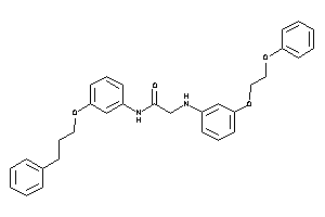 2-[3-(2-phenoxyethoxy)anilino]-N-[3-(3-phenylpropoxy)phenyl]acetamide