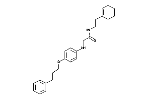 N-(2-cyclohexen-1-ylethyl)-2-[4-(3-phenylpropoxy)anilino]acetamide