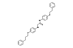 Image of N-(4-phenethyloxyphenyl)-2-[4-(3-phenylpropoxy)anilino]acetamide