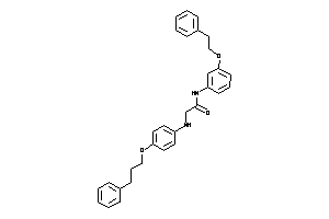 Image of N-(3-phenethyloxyphenyl)-2-[4-(3-phenylpropoxy)anilino]acetamide