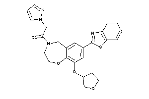1-[7-(1,3-benzothiazol-2-yl)-9-tetrahydrofuran-3-yloxy-3,5-dihydro-2H-1,4-benzoxazepin-4-yl]-2-pyrazol-1-yl-ethanone