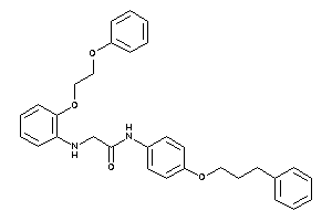 Image of 2-[2-(2-phenoxyethoxy)anilino]-N-[4-(3-phenylpropoxy)phenyl]acetamide