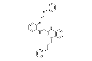 Image of 2-[2-(2-phenoxyethoxy)anilino]-N-[2-(3-phenylpropoxy)phenyl]acetamide