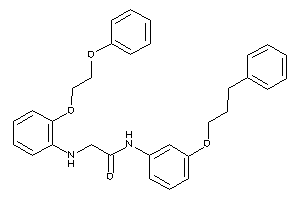 Image of 2-[2-(2-phenoxyethoxy)anilino]-N-[3-(3-phenylpropoxy)phenyl]acetamide