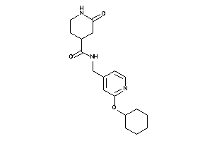 N-[[2-(cyclohexoxy)-4-pyridyl]methyl]-2-keto-isonipecotamide