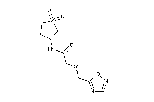 N-(1,1-diketothiolan-3-yl)-2-(1,2,4-oxadiazol-5-ylmethylthio)acetamide