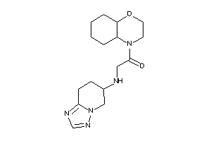 1-(2,3,4a,5,6,7,8,8a-octahydrobenzo[b][1,4]oxazin-4-yl)-2-(5,6,7,8-tetrahydro-[1,2,4]triazolo[1,5-a]pyridin-6-ylamino)ethanone