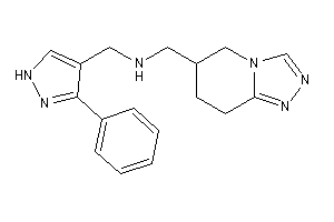 (3-phenyl-1H-pyrazol-4-yl)methyl-(5,6,7,8-tetrahydro-[1,2,4]triazolo[4,3-a]pyridin-6-ylmethyl)amine